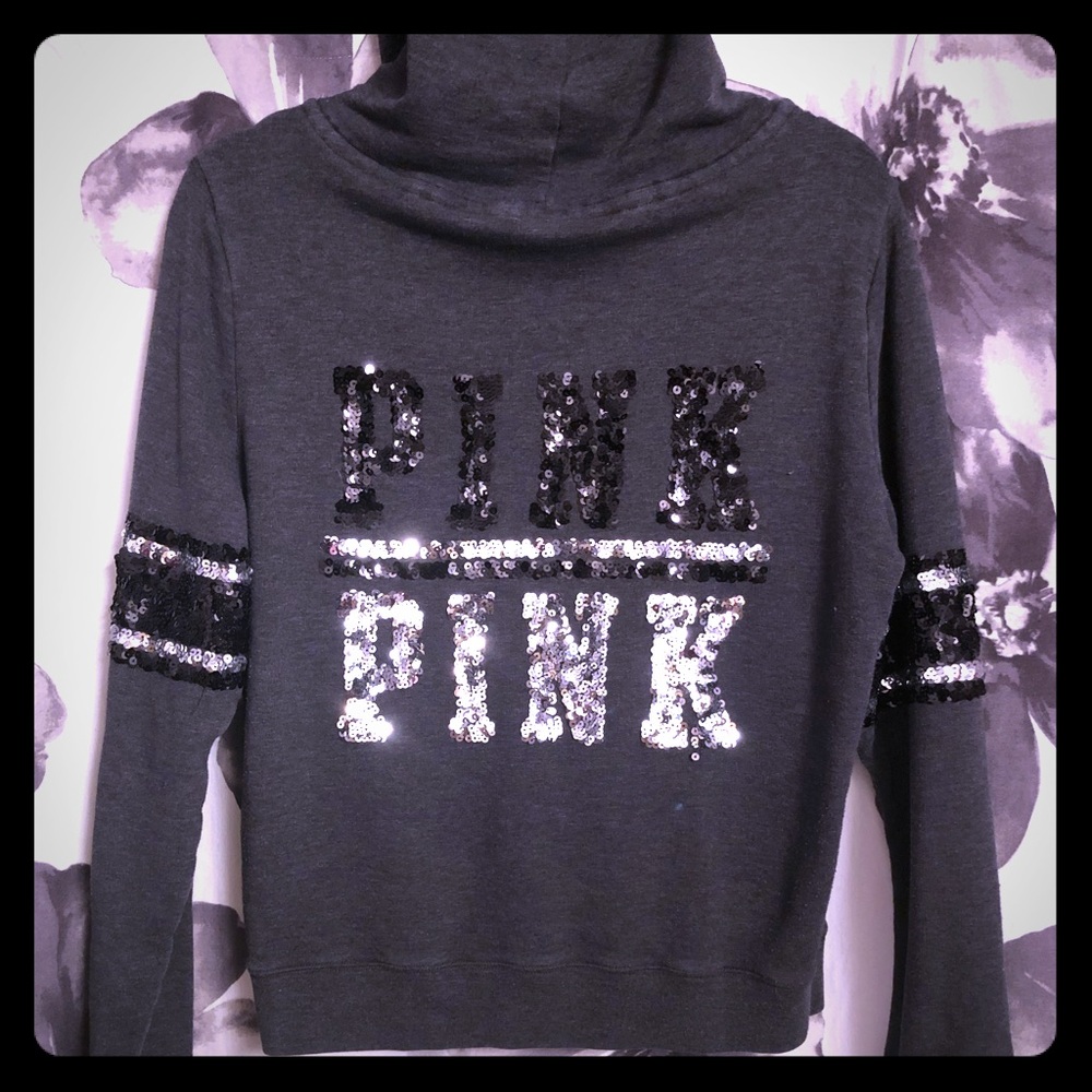 VS PINK SEQUINS HOODIE